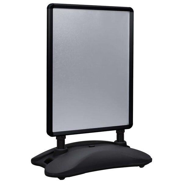 vidaXL Support d'affiche A1 à base d'eau Noir Alliage d'aluminium