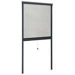 vidaXL Moustiquaire à rouleau pour fenêtres Anthracite 70x150 cm