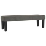 vidaXL Sommier à lattes de lit et matelas Gris foncé 180x200cm Velours