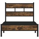 vidaXL Cadre de lit sans matelas avec tête de lit 107x203 cm