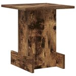 vidaXL Table d'appoint Chêne fumé 35 5 x 35 x 40 cm Bois d'ingénierie