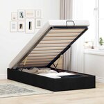 vidaXL Cadre de lit ottoman sans matelas noir 80x200 cm tissu