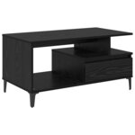 vidaXL Table basse Chêne noir 90 x 49 x 45 cm Bois d'ingénierie