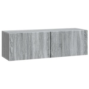 vidaXL Meuble TV mural 98 x 31 x 30 cm Sonoma gris Bois d'ingénierie