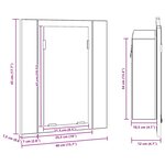 vidaXL Armoire salle de bain à miroir LED Blanc 40x12x45 cm Acrylique