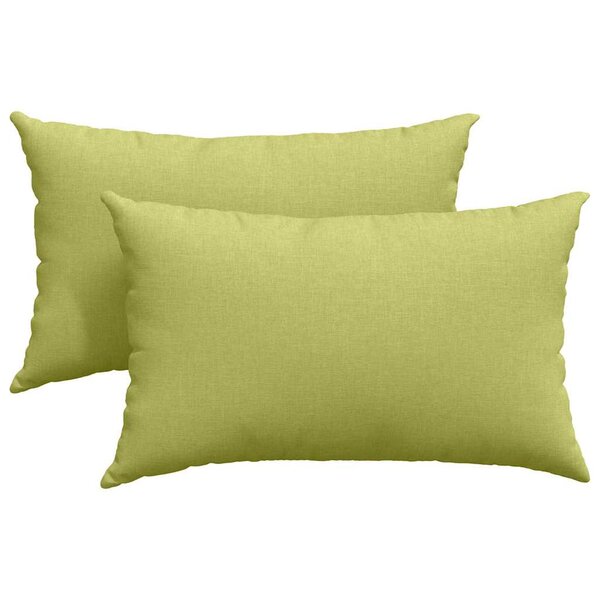 vidaXL Coussins de canapé 2 Pièces Vert clair 50 x 30 cm tissu