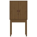 vidaXL Buffet haut Marron miel 60x40x120 cm Bois massif de pin