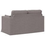 vidaXL Canapé Taupe 139 x 78 x 80 cm tissu