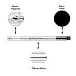 Recharge Mine Stylo Bille 'Goliath' Pointe Moyenne Noir CARAN D'ACHE
