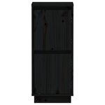 vidaXL Buffets 2 Pièces Noir 31 5x34x75 cm Bois massif de pin