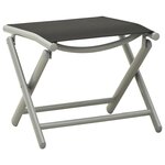 vidaXL Salon de jardin 3 Pièces textilène et aluminium argenté