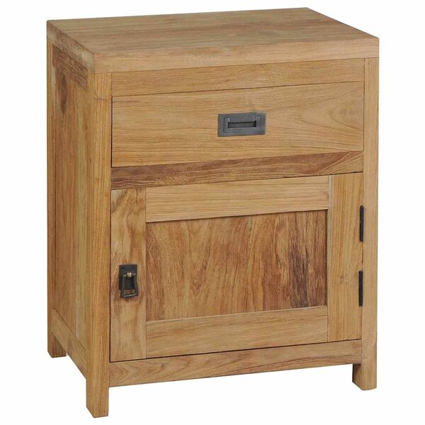 vidaXL Table de chevet teck massif 40x30x50 cm