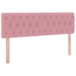 vidaXL Lit de Rangement avec matelas Rose 140 x 190 cm Velours