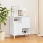 vidaXL Buffet Blanc 60x35x70 cm Bois d'ingénierie
