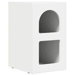 vidaXL Table de chevet Blanc 29 5 x 35 x 50 cm Bois d'ingénierie