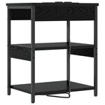 vidaXL Cabinet de chevet Chêne noir 41 x 31 x 51 cm Bois d'ingénierie