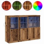 vidaXL Buffet Bois ancien 142.5 x 37 x 100 cm Bois d'ingénierie