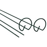 vidaXL Piquets pour plantes de jardin 20 Pièces vert foncé 91 cm acier