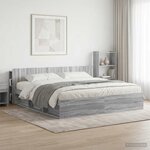 vidaXL Cabinet de Tête de Lit Sonoma gris Bois d'ingénierie