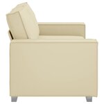 vidaXL Fauteuil canapé Crème 180 x 78 x 84 cm Cuir artificiel