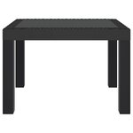 vidaXL Table de jardin anthracite 59x47x40 cm PP