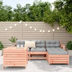 vidaXL Salon de jardin 5 Pièces bois massif sapin de douglas