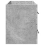vidaXL Armoire d'évier Gris béton 100x38 5x48 cm Aggloméré