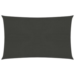 vidaXL Voile d'ombrage 160 g/m² Anthracite 2 5x4 5 m PEHD