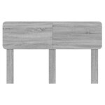 vidaXL Tête de lit Gris Sonoma 140 cm Bois d'ingénierie
