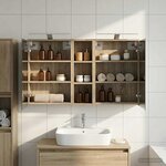 vidaXL Ensemble de Meubles de Salle de Bain 3 Pièces 106 x 16 x 62 5 cm