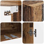 vidaXL Armoire Murale 66 x 34 5 x 90 cm Bois d'ingénierie Bois ancien