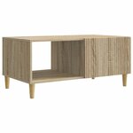 vidaXL Table basse Chêne Sonoma 90 x 50 x 40 cm Bois d'ingénierie