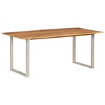 vidaXL Table de salle à manger 180x90x76 cm Bois d'acacia massif