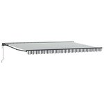 vidaXL Cadre d'auvent Anthracite et blanc 500 × 300 cm