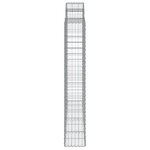 vidaXL Panier de gabions arqué 200x50x180/200 cm Fer galvanisé