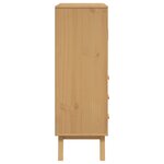 vidaXL Buffet haut OLDEN marron 85x43x125 cm bois massif de pin