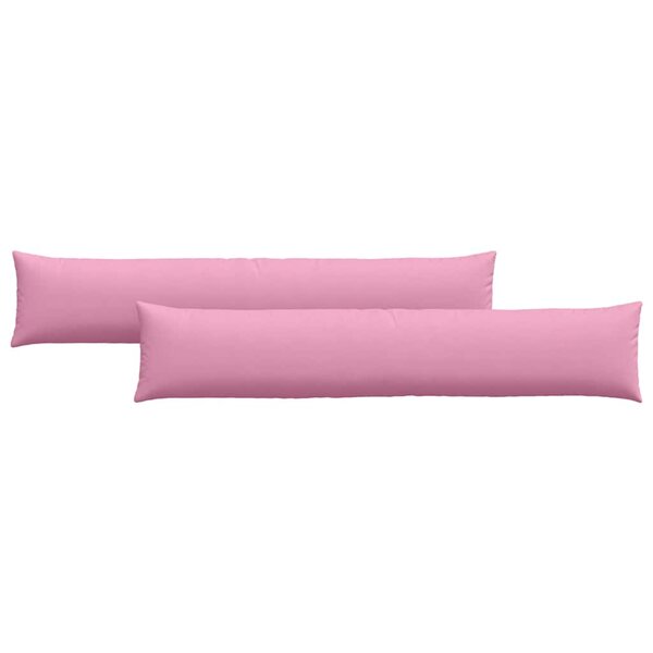 vidaXL Coussins de canapé 2 Pièces Rose 200 x 40 cm tissu