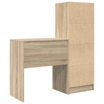 vidaXL Bureau avec rangement 2 Pièces Chêne Sonoma Bois d'ingénierie
