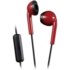 Ecouteur intra-auriculaire  microphone et télécommande  anti-transpiration jvc ha-f19m-rb-e rouge noir