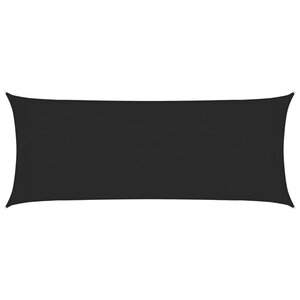 vidaXL Voile d'ombrage 160 g/m² Noir 2x5 m PEHD