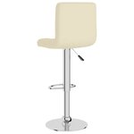 vidaXL Tabouret de bar Crème Tissu