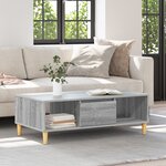 vidaXL avec stockage avec porte Sonoma gris 103 5 x 60 x 35 cm Bois d'ingénierie