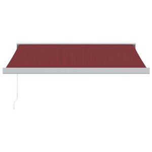 vidaXL Auvent manuel rétractable bordeaux 300x250 cm