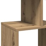 vidaXL Bibliothèque chêne artisanal 92x29x188 cm bois d'ingénierie