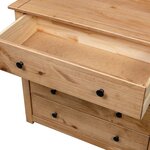 vidaXL Armoire latérale 80x40x73 cm Pin Assortiment Panama