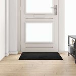 vidaXL Tapis Couloir Noir 100 x 100 cm