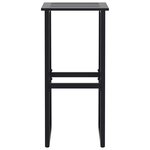 vidaXL Ensemble de bar de jardin 9 Pièces noir acier enduit de poudre