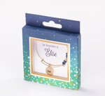 Bracelet elise avec perles bleues