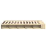 vidaXL Cadre de lit chêne sonoma 120x200 cm bois d'ingénierie