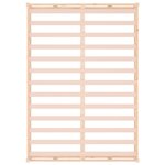 vidaXL Cadre de lit sans matelas 135x190 cm bois massif
